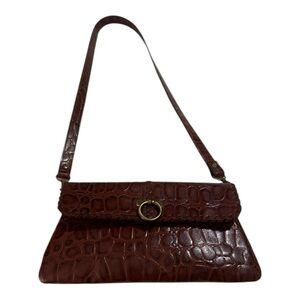 Brown Claudia Roldani Italian Design Purse Handbag Made in Colombia
